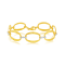 14K Gold 0.22 ct. tw. Open Ellipse Link Bracelet