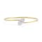 14K Yellow Gold 0.18 ct. tw. Diamond Wire Bangle