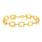 14K Gold 0.40 ct. tw. Open Rectangle Link Bracelet