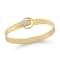 14K Gold 0.13 ct. tw. Diamond Cuff