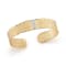 14K Gold 0.19 ct. tw. Diamond Cuff