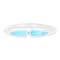 Graduated Larimar Rhodium Over Sterling Silver Bangle Bracelet