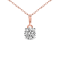 1.5 Ct 14K Rose Gold IGI Certified Lab Grown Round Shape 4 Prong Diamond
Necklace Friendly Diamonds