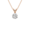 1.5 Ct 14K Rose Gold IGI Certified Lab Grown Round Shape 3 Prong Diamond
Necklace Friendly Diamonds