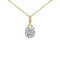 1 Ct 14K Gold IGI Certified Lab Grown Round Shape 4 Prong Diamond
Pendant Necklace Friendly Diamonds