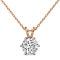1 Ct 14K Gold IGI Certified Lab Grown Round Shape 6 Prong Diamond
Pendant Necklace Friendly Diamonds