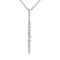 14KW 0.61ct Diamond Pendant With Chain