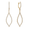 14K Yellow Gold 0.77ct Diamond Earrings