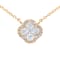 14KY 0.21ct Diamond Pendant With Chain