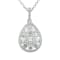 14KW 0.77ct Diamond Pendant With Chain