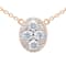 14KY 0.67ct Diamond Pendant With Chain
