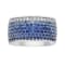 14K White Gold 4.79ct Sapphire and Diamond Ring