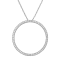 14KW 1.04ct Diamond Pendant With Chain