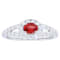 14K White Gold 0.93ct Ruby and Diamond Ring