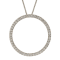 14KW 0.84ct Diamond Pendant With Chain