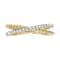 14K Yellow Gold 0.19ct Diamond Ring
