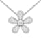 14KW 0.22ct Diamond Pendant With Chain