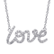 14KW 0.16ct Diamond Pendant With Chain