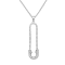14KW 0.59ct Diamond Pendant With Chain