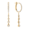 14K Yellow Gold 0.86ct Diamond Earrings
