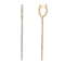 14K Yellow Gold 0.52ct Diamond Earrings