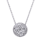 14KW 1.08ct Diamond Pendant With Chain