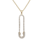 14KY 0.59ct Diamond Pendant With Chain