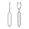14K White Gold 0.54ct Diamond Earrings