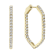 14K Yellow Gold 1.95ct Diamond Hoop Earrings