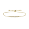 14K Yellow Gold 0.34ctw Diamond Bolo Bracelet
