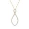 14KY 0.93ct Diamond Pendant With Chain