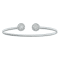 14K White Gold 0.7ctw Diamond Bangle