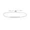 14K White Gold 0.34ctw Diamond Bolo Bracelet