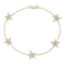 14K Yellow Gold 0.78ctw Diamond Stars Bracelet