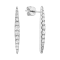 14K White Gold 0.52ct Diamond Earrings