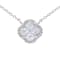 14KW 0.21ct Diamond Pendant With Chain