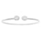 14K White Gold 0.60ctw Diamond Bangle