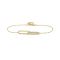 14K Yellow Gold 0.41ctw Diamond Paperclip Bracelet