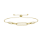 14K Yellow Gold 0.20ctw Diamond Bezel Bracelet