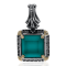Konstantino Sterling Silver and 18K Yellow Gold Chalcedony Doublet Pendant