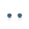 IGI Certified 1.50 Ct. T.W. Blue Lab-Grown Diamond Stud 14K White Gold Earrings