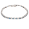 5.00 Ct. T.W. Blue And White Lab Grown Diamond 14K White Gold Bracelet