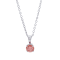 1/2 Ct. T.W. Pink Lab Grown Diamond Solitaire 14K White Gold Pendant