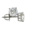 IGI Certified 2.00 Ct. T.W. White Lab Grown Diamond Stud 14K White Gold Earrings
