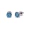 IGI Certified 1.00 Ct. T.W. Blue Lab-Grown Diamond Stud 14K White Gold Earrings