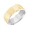 14K Two-Tone 7MM Roll Edge Brushed Satin Finish Wedding Band by
Brilliant Expressions