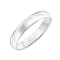 Men’s or Women's 14K White Gold 4MM Comfort Fit Classic Wedding Band by
Brilliant Expressions