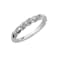 10K White Gold 0.06 ct Diamond-Accented Serpentine Twist Band (I-J, I2-I3)