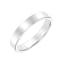 Men’s or Women's 14K White Gold 4MM Classic Flat Plain Wedding Band by
Brilliant Expressions