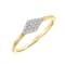 Women's Diamond Stackable Ring in 18k Yellow Gold Vermeil 1/10ct (I-J
Color, I3 Clarity)